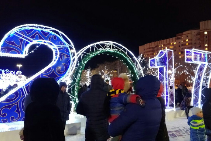 Усть-Каменогорск встретил Новый год
