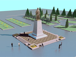 Проект памятника Абаю в Усть-Каменогорске