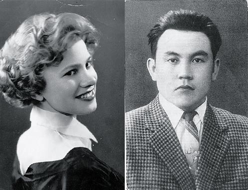 Этими фото Люся и Нурсултан обменялись в 1959г.