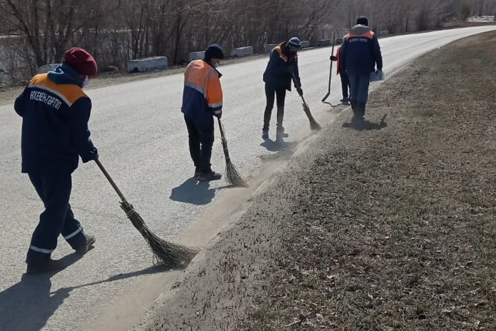 В городе наводят чистоту