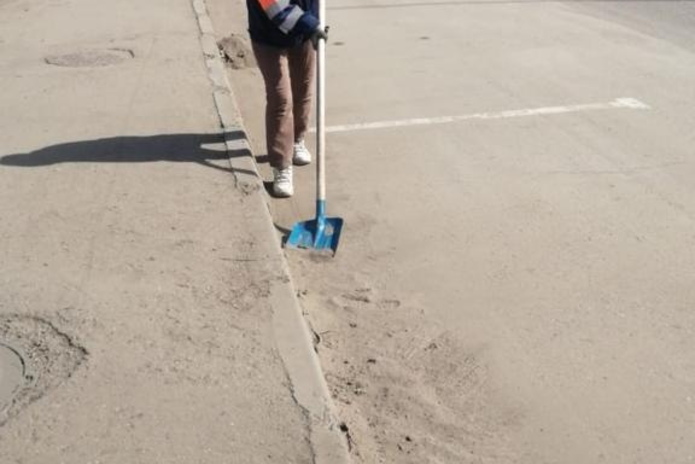 В городе наводят чистоту