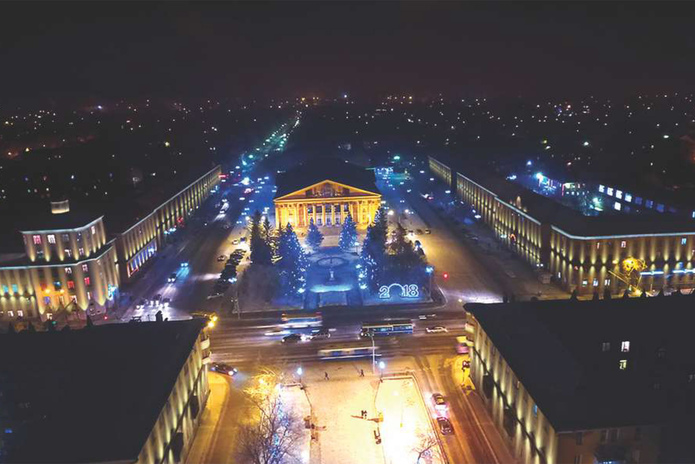 Ночная подсветка появится в районе ДКМ в Усть-Каменогорске