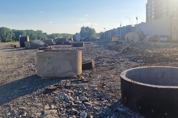 Новую набережную строят в Усть-Каменогорске