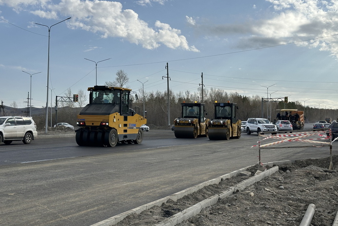 Ремонт дороги на выезд из города в сторону Алматы обещают закончить летом