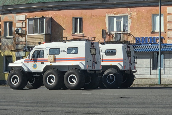 Автопробег спасательной техники проходит в Усть-Каменогорске