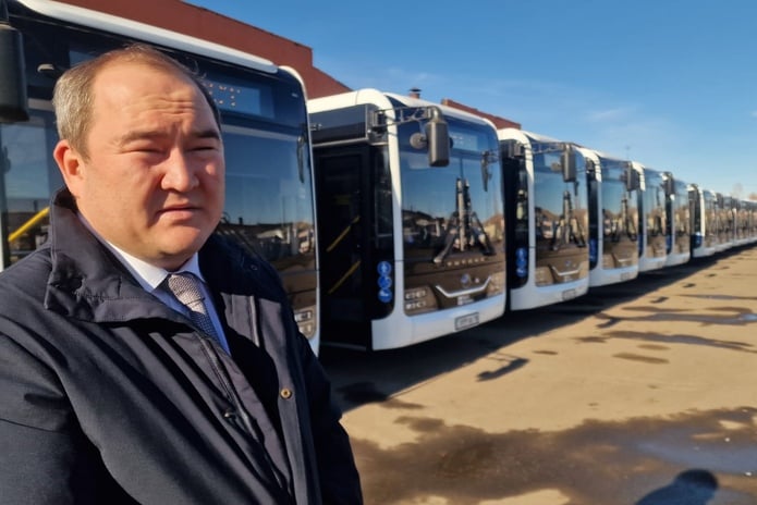 20 новых автобусов приехали в Усть-Каменогорск