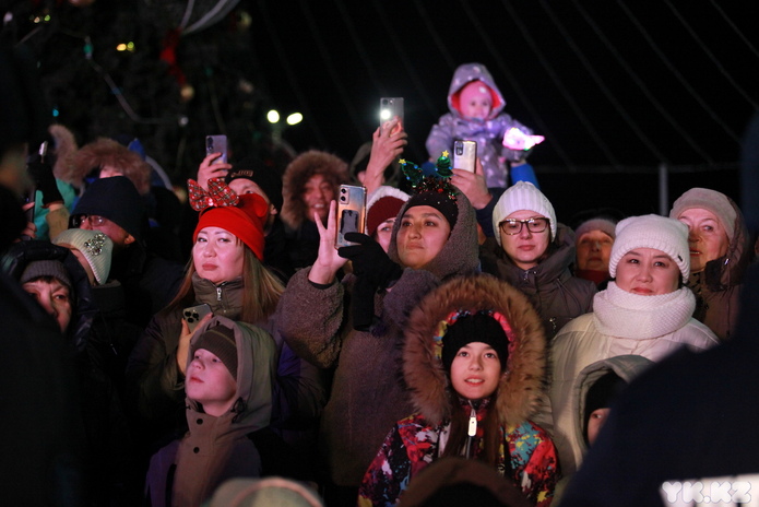 В Усть-Каменогорске зажгли главную ёлку области