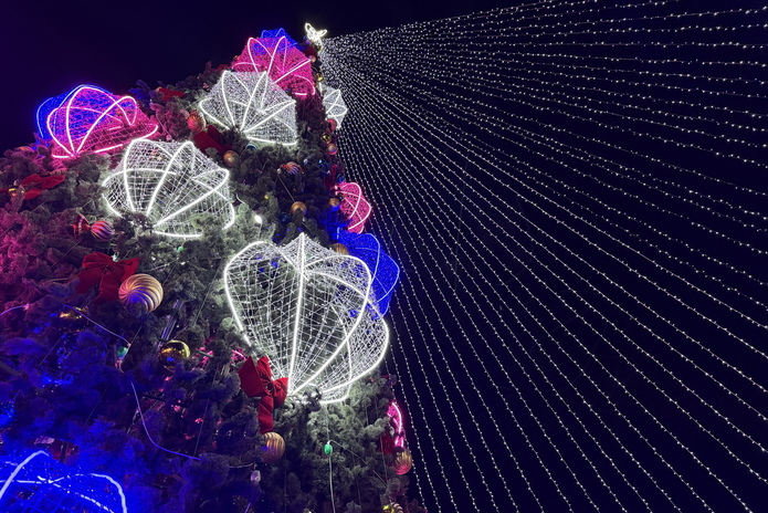 В Усть-Каменогорске зажгли главную ёлку области