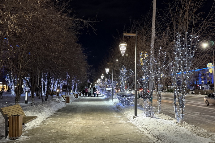 В Усть-Каменогорске зажгли главную ёлку области