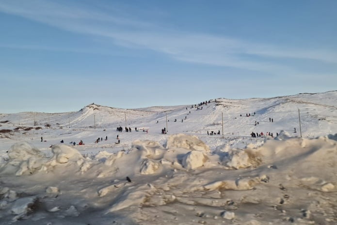 Зимний Чечек стал местом притяжения для жителей Усть-Каменогорска