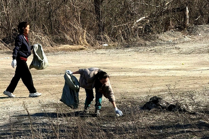 В Усть-Каменогорске прошёл массовый субботник