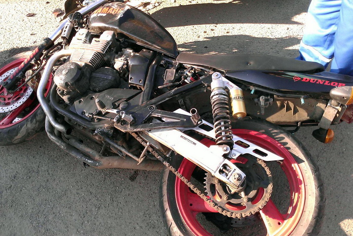 Лихой мотоциклист (+фото и видео)