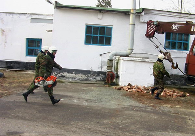 Отработали аварию