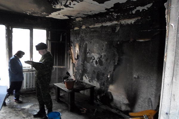 Очередной пожар в жилом доме (+фото)