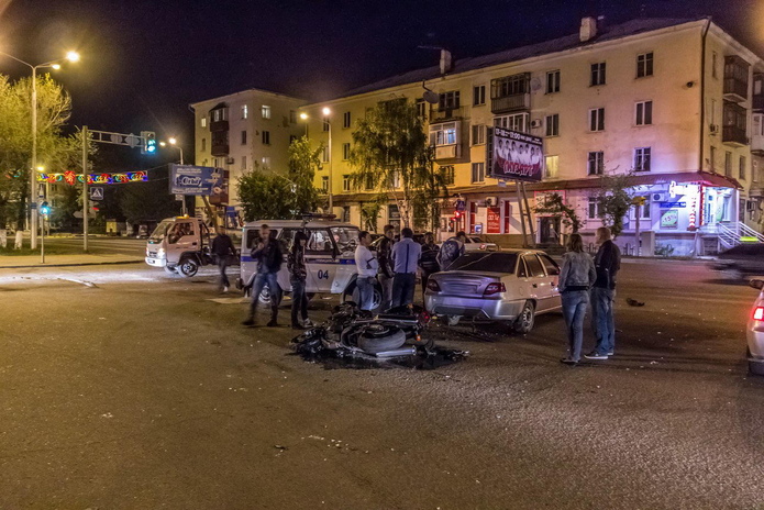 Сбит мотоциклист