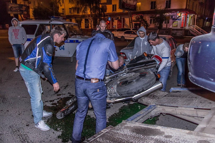 Сбит мотоциклист