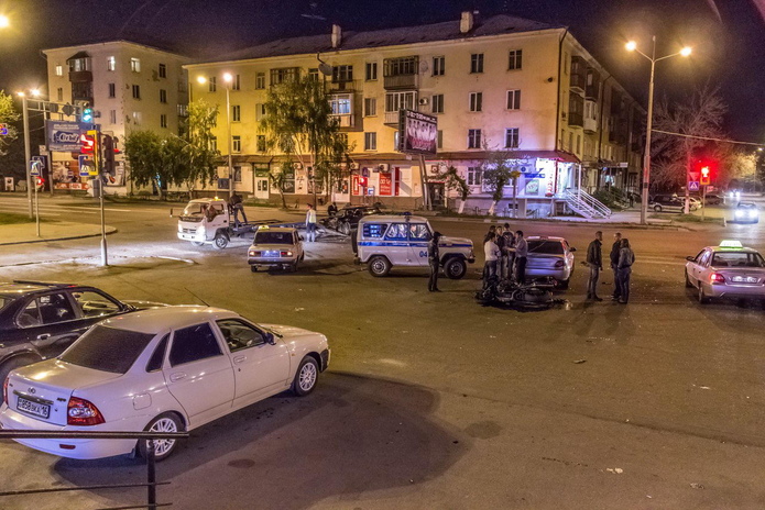 Сбит мотоциклист