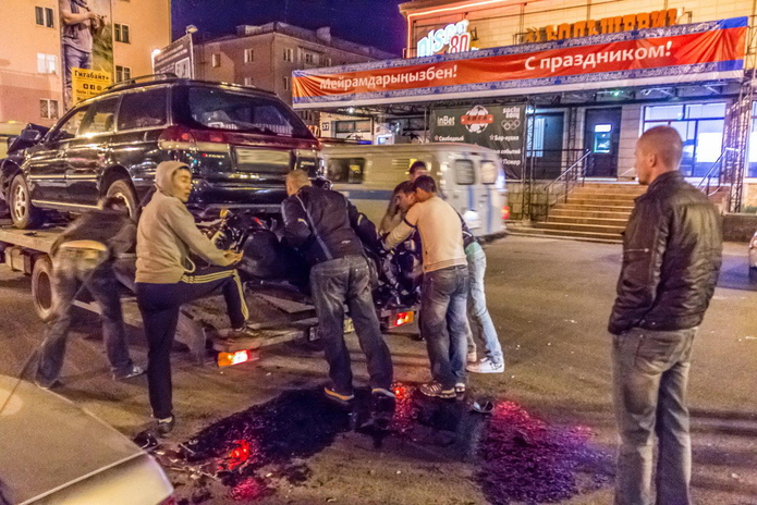 Сбит мотоциклист