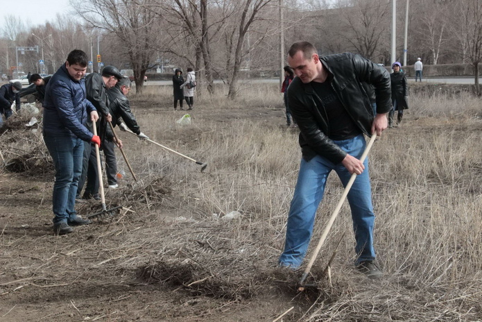 Уборка началась