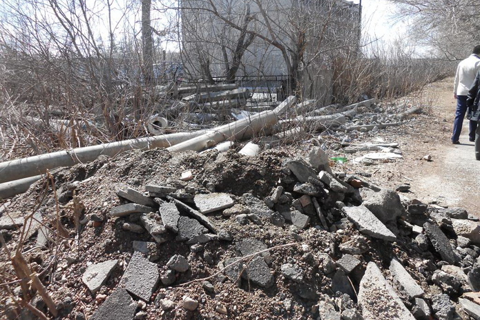 Город в грязи