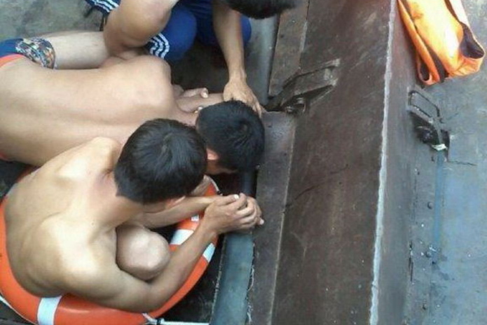 Попал под баржу (+видео)