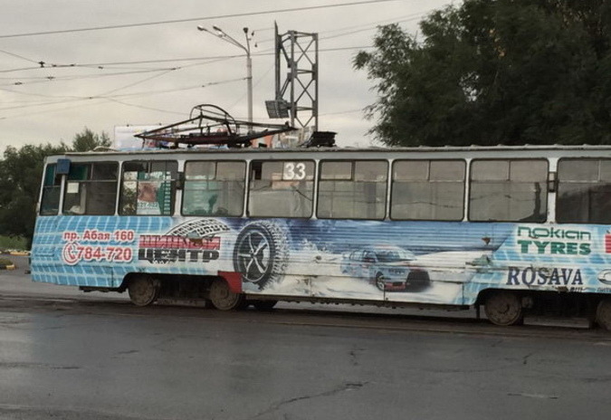 Тележка соскочила