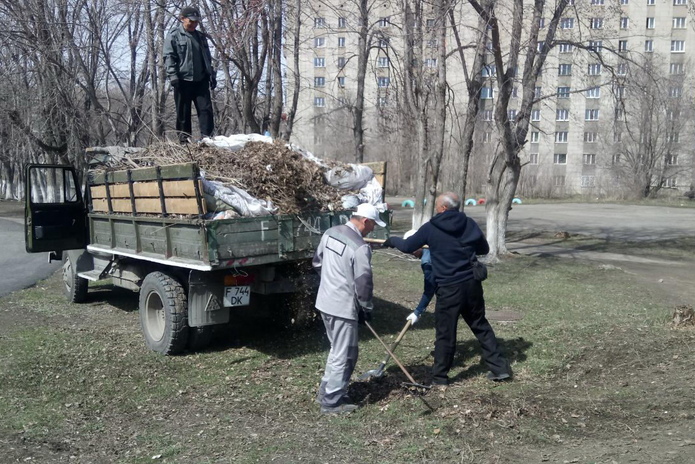 Уборка после зимы