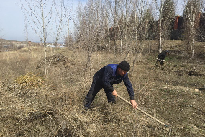 Уборка после зимы