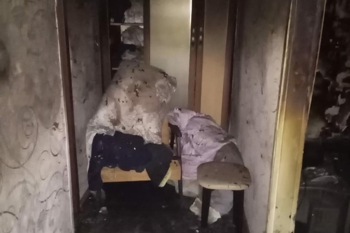 Сжег квартиру
