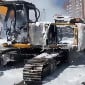 Спасатели ДЧС ВКО ликвидировали загорание экскаватора