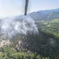 В ВКО лесной пожар начался из-за грозы