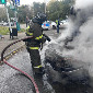В Усть-Каменогорске сгорел автомобиль