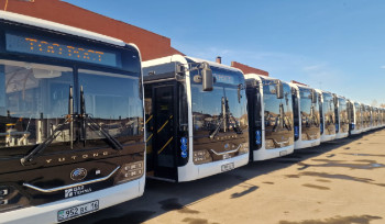 20 новых автобусов приехали в Усть-Каменогорск