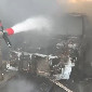 В ВКО в гараже сгорели два автомобиля