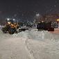 В Усть-Каменогорске всю ночь чистили дороги от снега