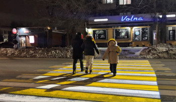 Проекция пешеходного перехода появилась в Усть-Каменогорске