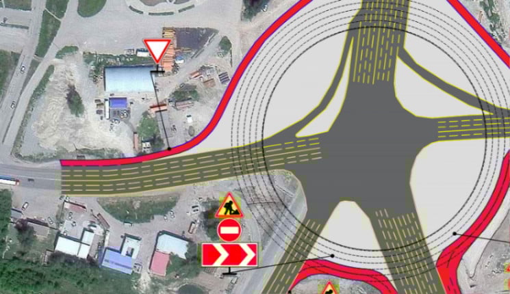 На новой развязке Левого берега открывают правые повороты