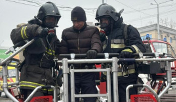 Спасатели тушили условный пожар в одном из ТЦ Усть-Каменогорска