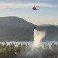 В ВКО на Бухтарминском водохранилище начался лесной пожар
