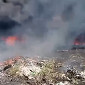 В Усть-Каменогорске горели полтора гектара мусора