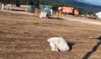 После Altai Fest территорию фестиваля убрали на рассвете