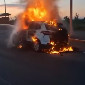 Водителя сгоревшего авто в Усть-Каменогорске лишили прав на восемь лет